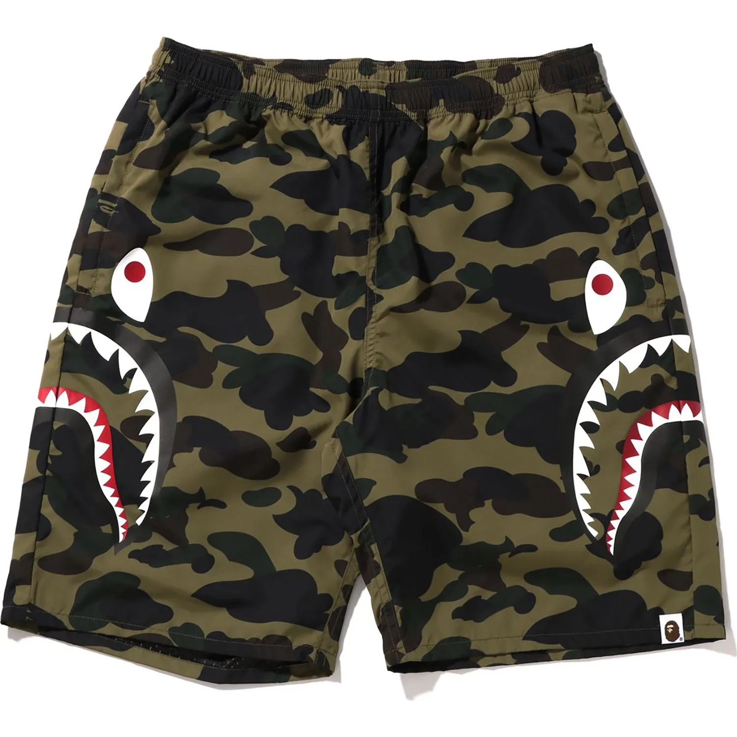 1ST CAMO SIDE SHARK BEACH SHORTS MENS