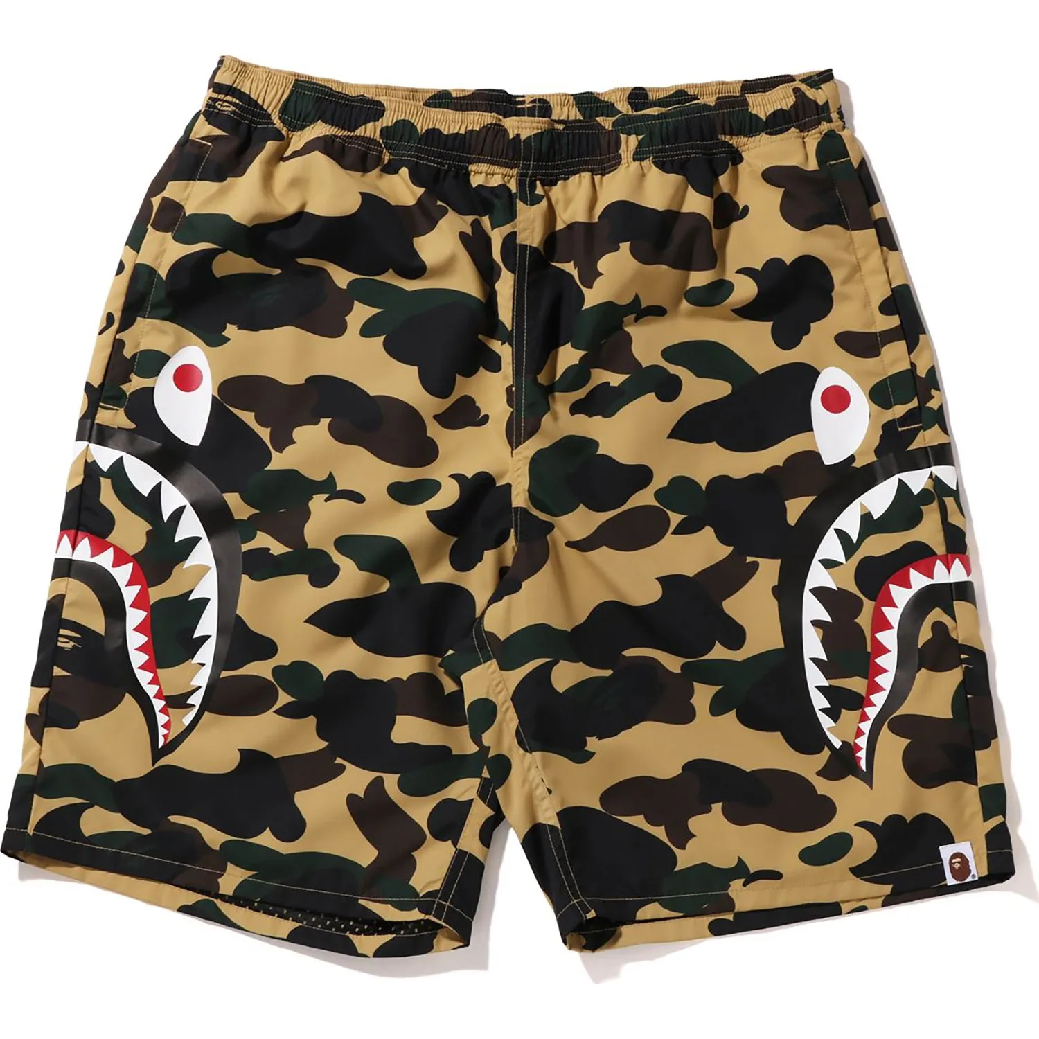 1ST CAMO SIDE SHARK BEACH SHORTS MENS