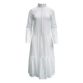 Adri Dress / Vintage White Cotton Eyelet