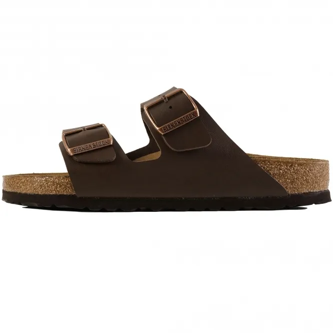 Birkenstock Arizona Birko Flor - Dark Brown 