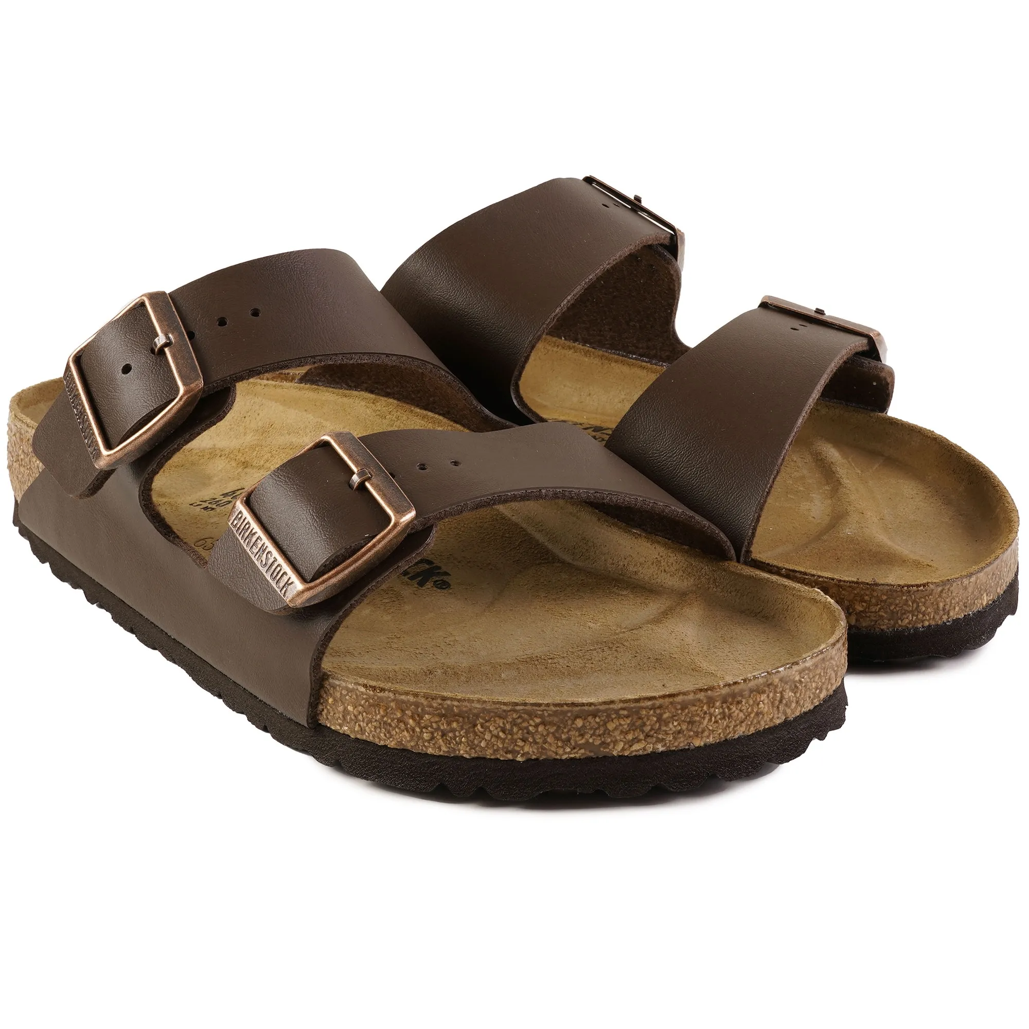 Birkenstock Arizona Birko Flor - Dark Brown 