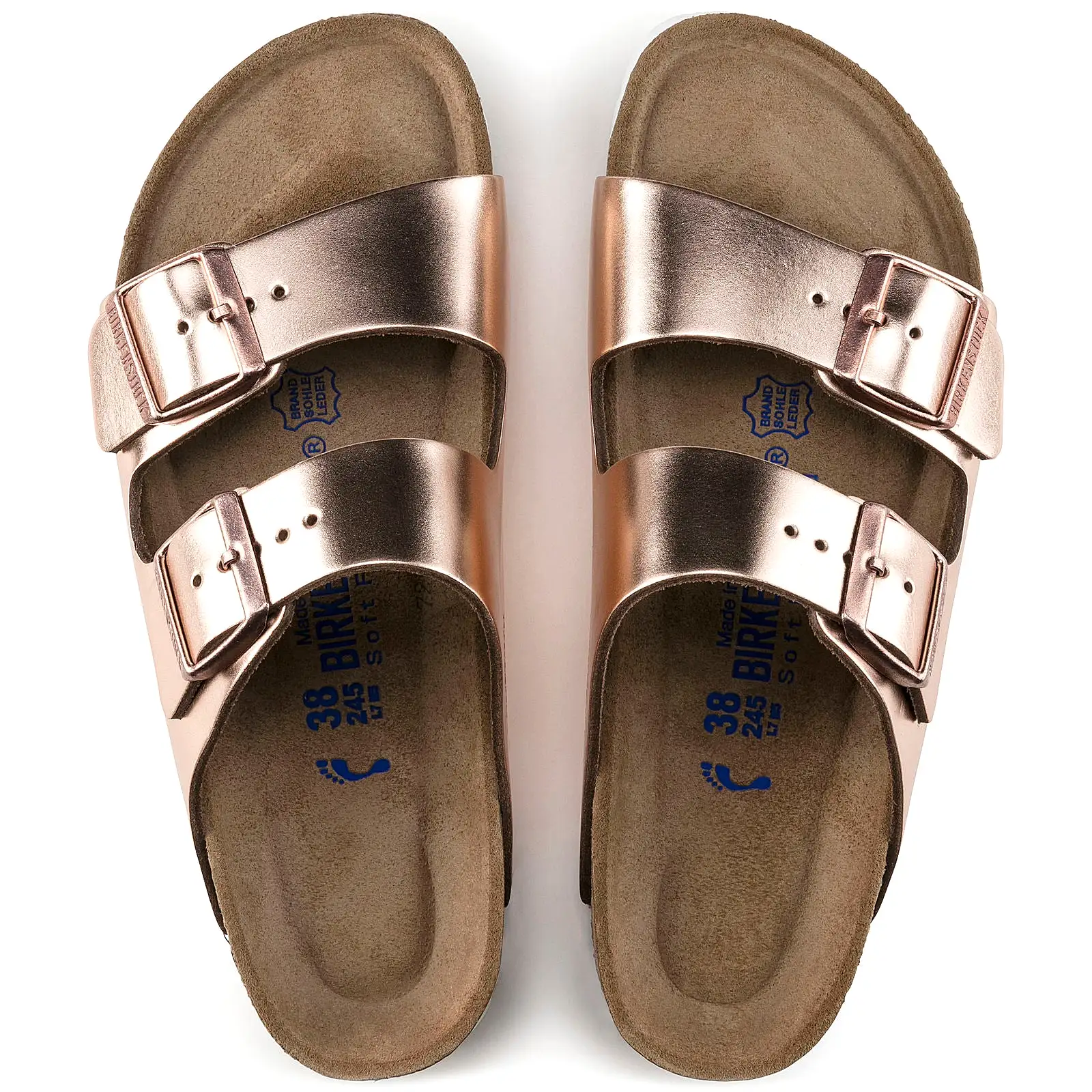 Birkenstock Arizona Soft Footbed - Metallic Leather