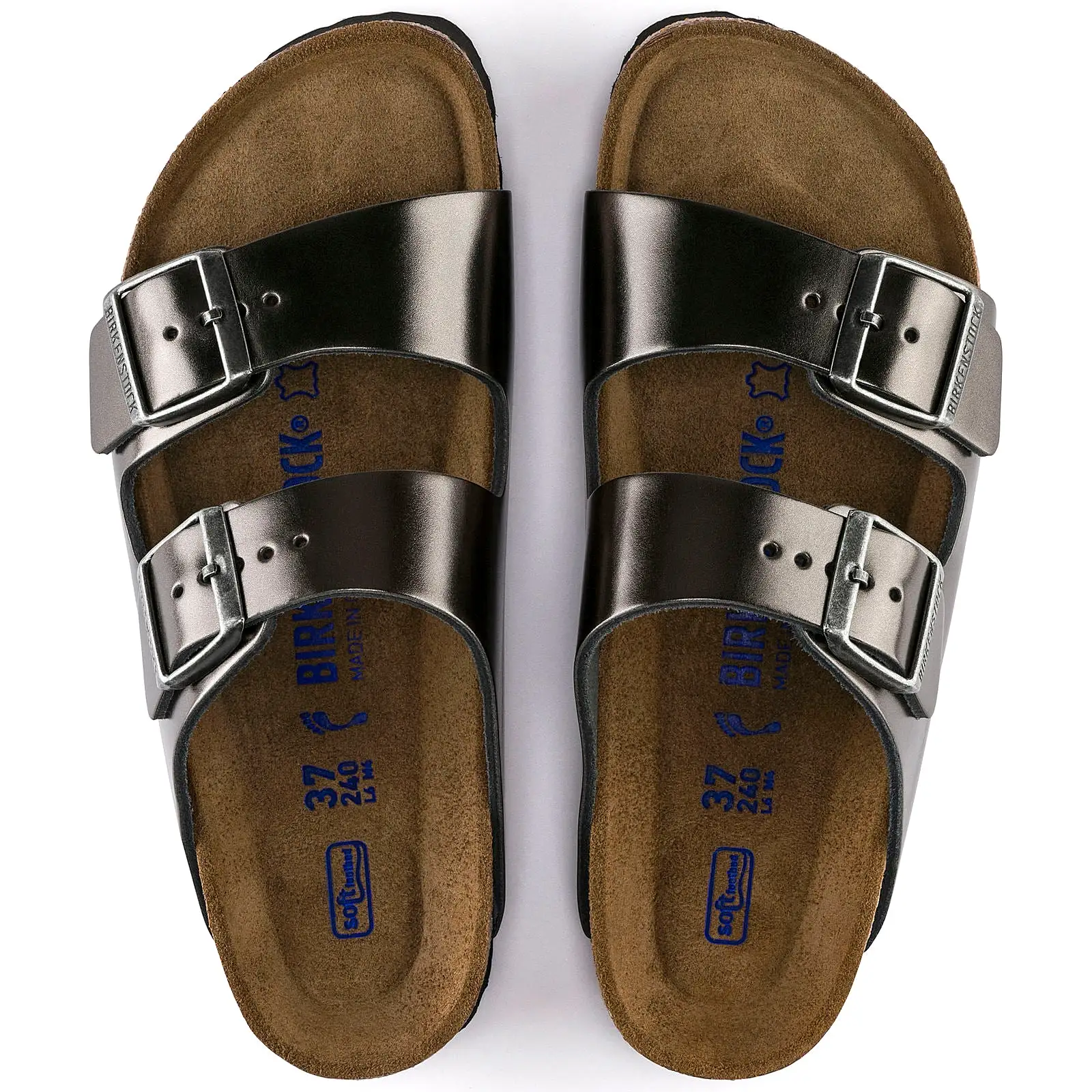 Birkenstock Arizona Soft Footbed - Metallic Leather