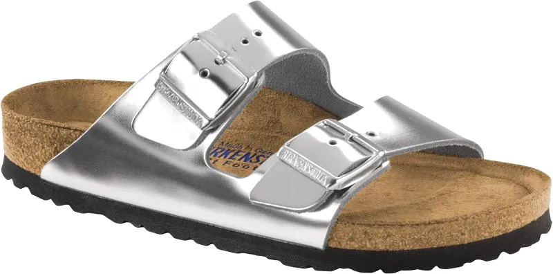 Birkenstock Arizona Soft Footbed - Metallic Leather