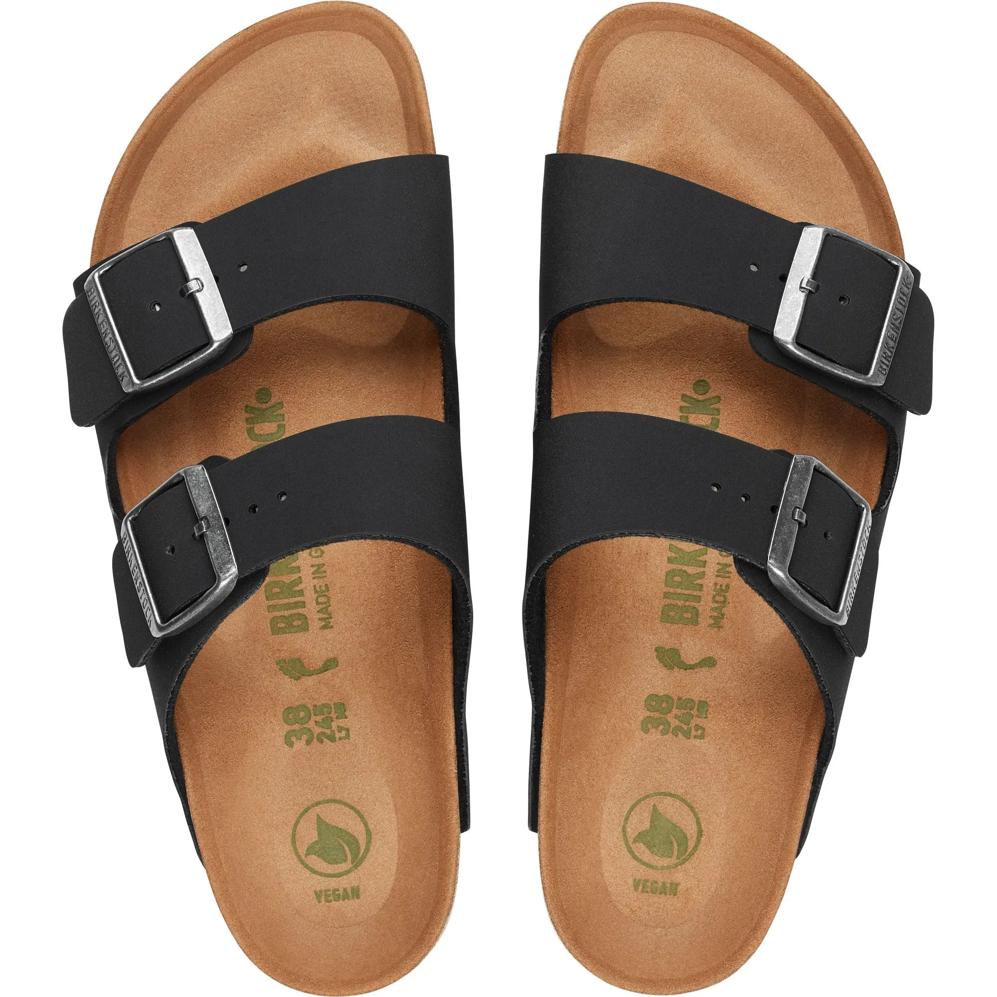 Birkenstock - Arizona Vegan Birko-Flor\u00ae Nubuck Sandals black