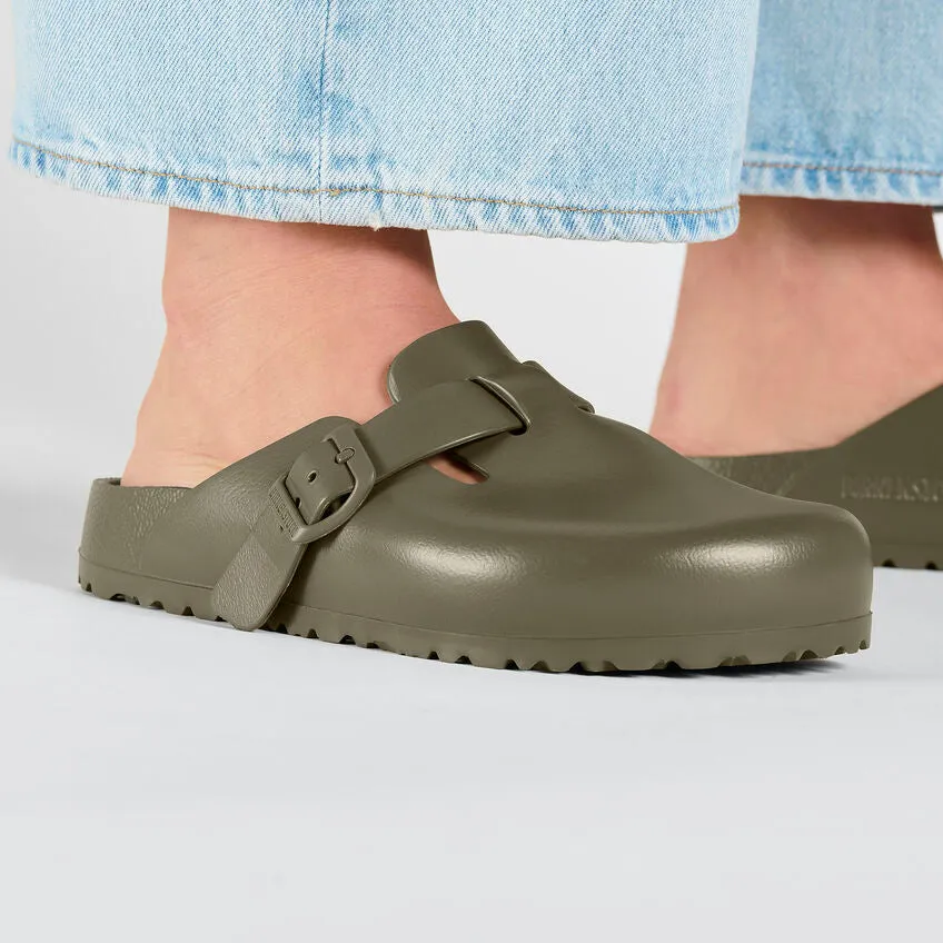 Birkenstock Boston Essentials EVA in Faded Khaki