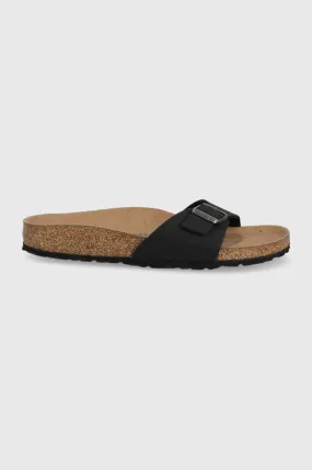 Birkenstock sliders Madrid women's black color 1020060