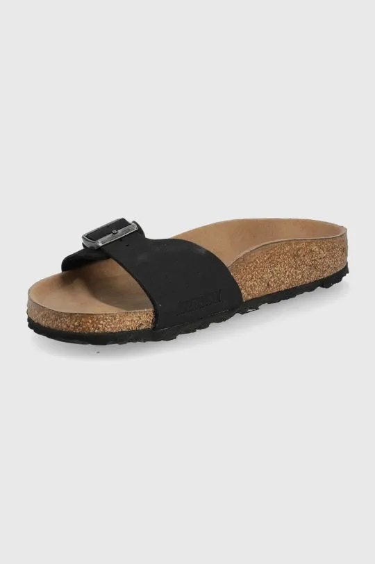 Birkenstock sliders Madrid women's black color 1020060