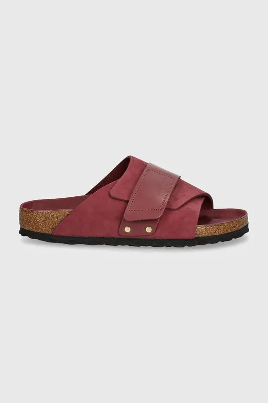 Birkenstock suede sliders Kyoto women's pink color 1028612