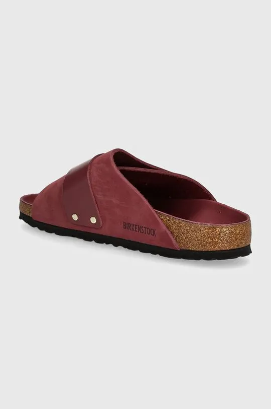 Birkenstock suede sliders Kyoto women's pink color 1028612