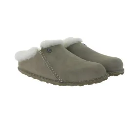 BIRKENSTOCK Zermatt chaussons pour femmes en cuir véritable avec doublure en fourrure Fabriqué en Allemagne largeur étroite 1023