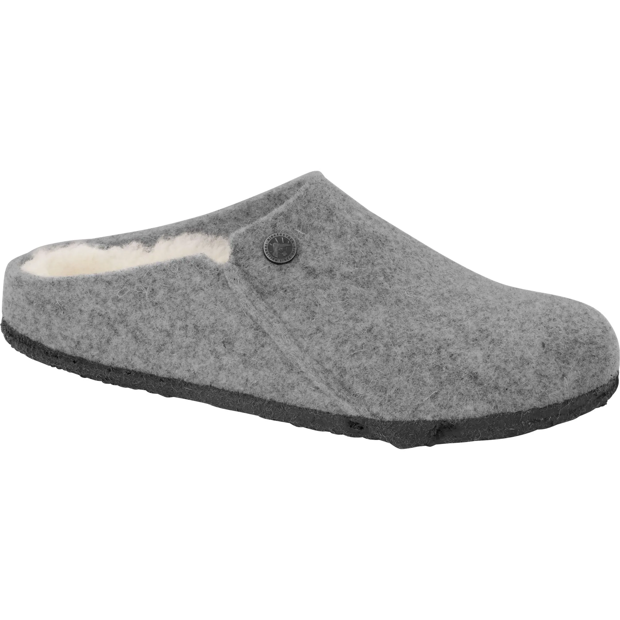 Birkenstock - Zermatt Shearling Wool Felt Sandals Men light grey