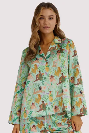 Bodil Jane Nudes & Flowers Long Pyjama Shirt