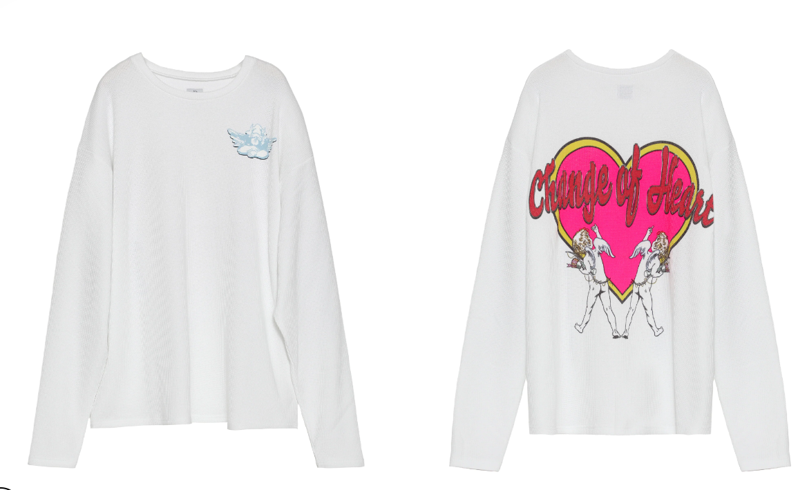 Boys Lie Change of Heart V2 Thermal Boyfriend Longsleeve | White | FINAL SALE