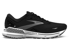 Brooks Adrenaline GTS 23 (2E Width) - Black/White/Sliver (Mens)