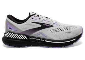 Brooks Adrenaline GTS 23 (2E Width) - Grey/Black/Purple (Womens)