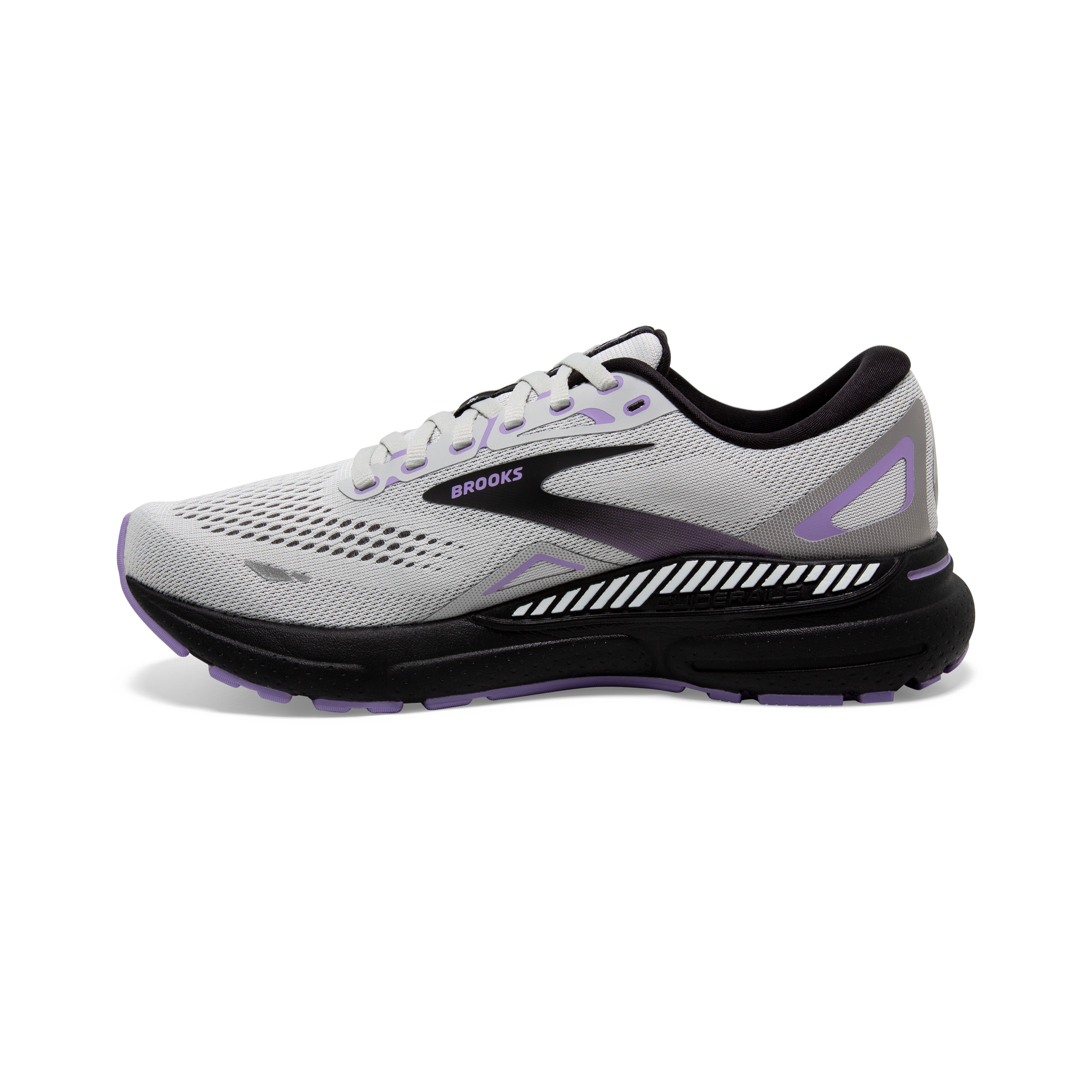 Brooks Adrenaline GTS 23 (2E Width) - Grey/Black/Purple (Womens)