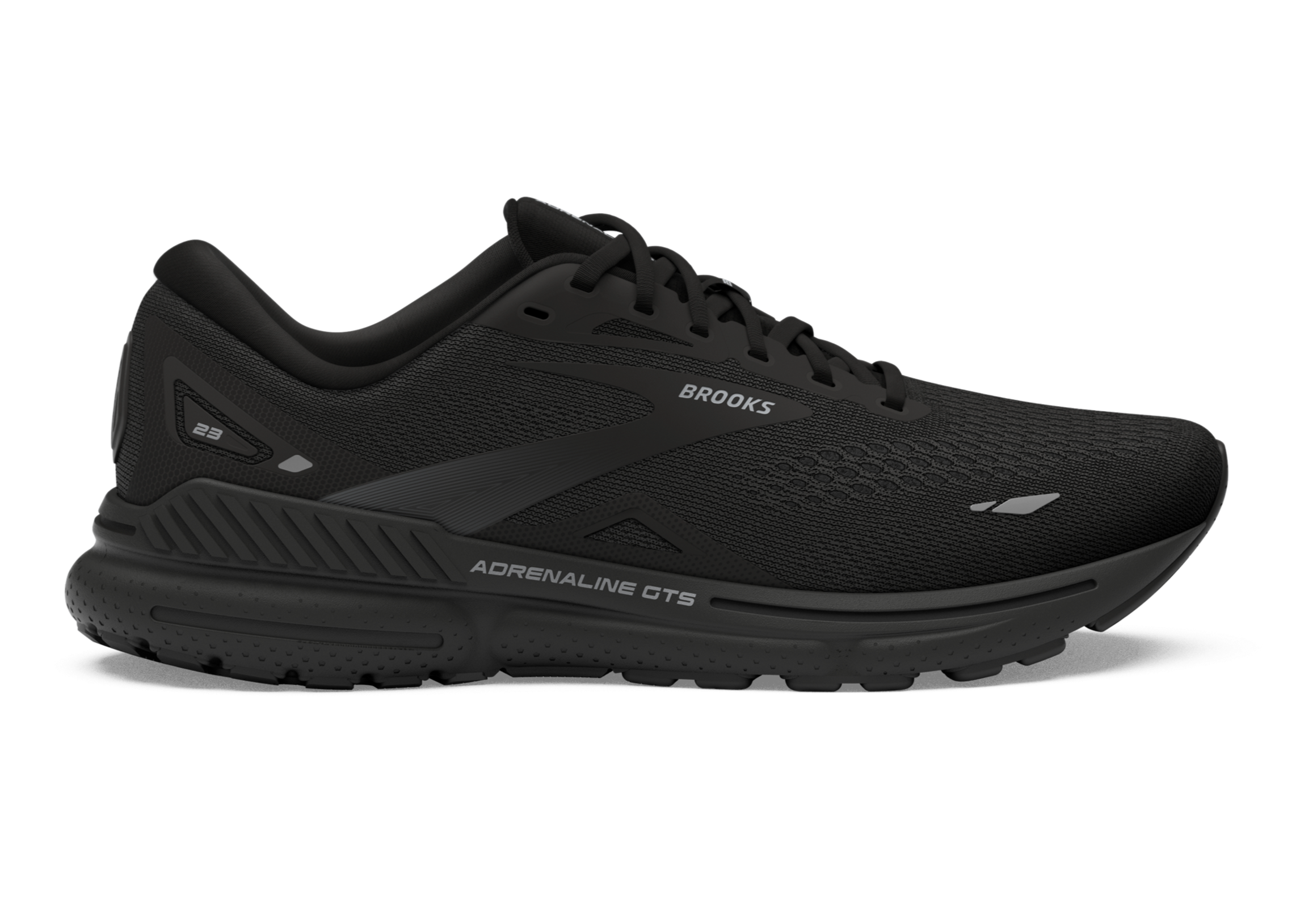 Brooks Adrenaline GTS 23 (D Width) - Black/Black/Ebony (Womens)