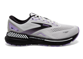 Brooks Adrenaline GTS 23 (D-Width) - Grey/Black/Purple (Womens)