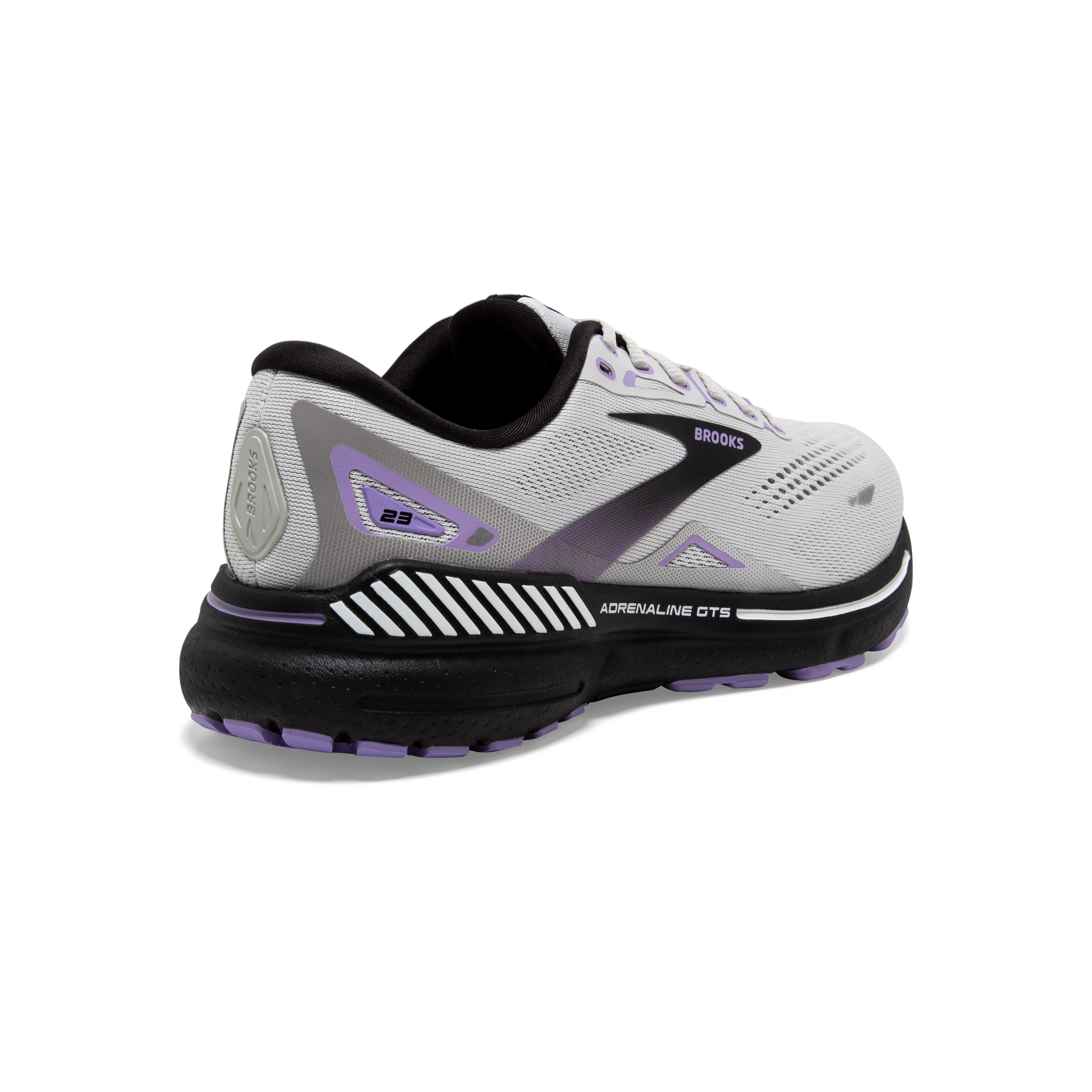 Brooks Adrenaline GTS 23 (D-Width) - Grey/Black/Purple (Womens)