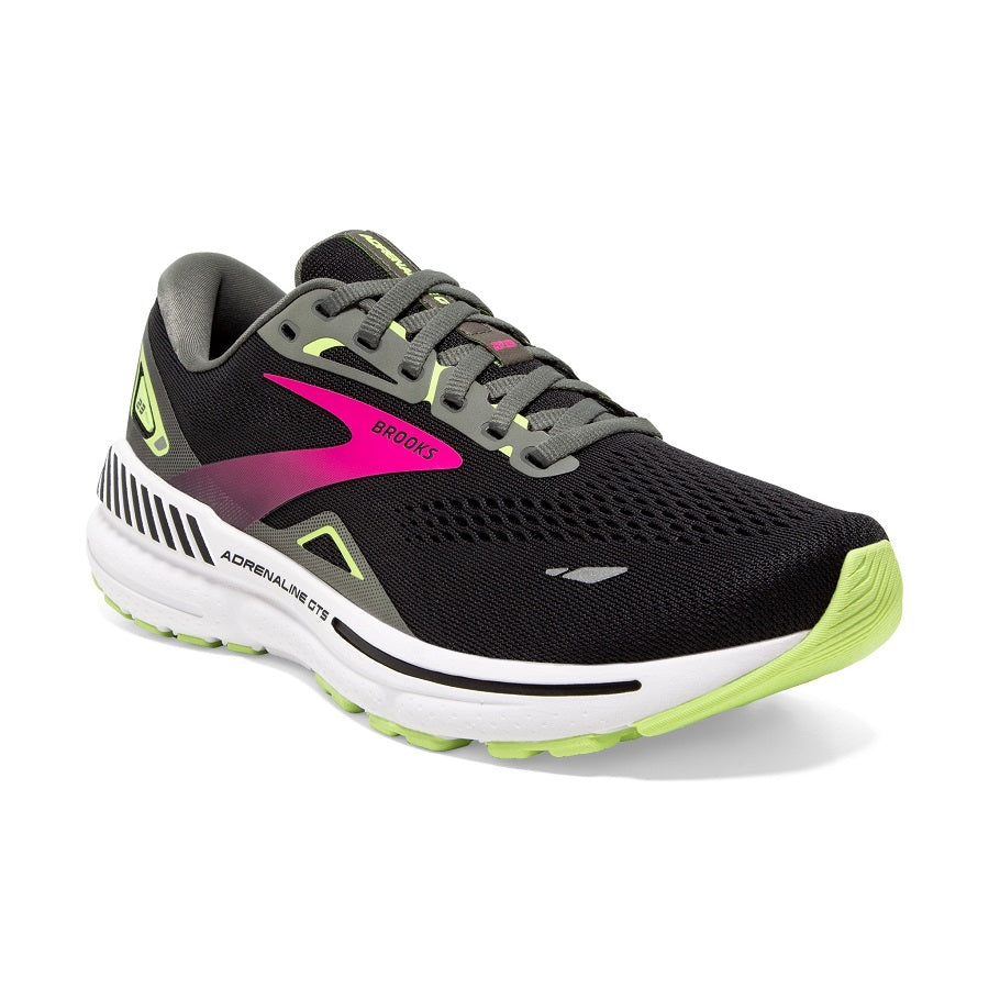 Brooks Adrenaline GTS 23 Negro Amarillo Rosa