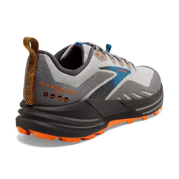 Brooks Cascadia 16 (2E Width) - Oyster Mushroom/Orange (Mens)