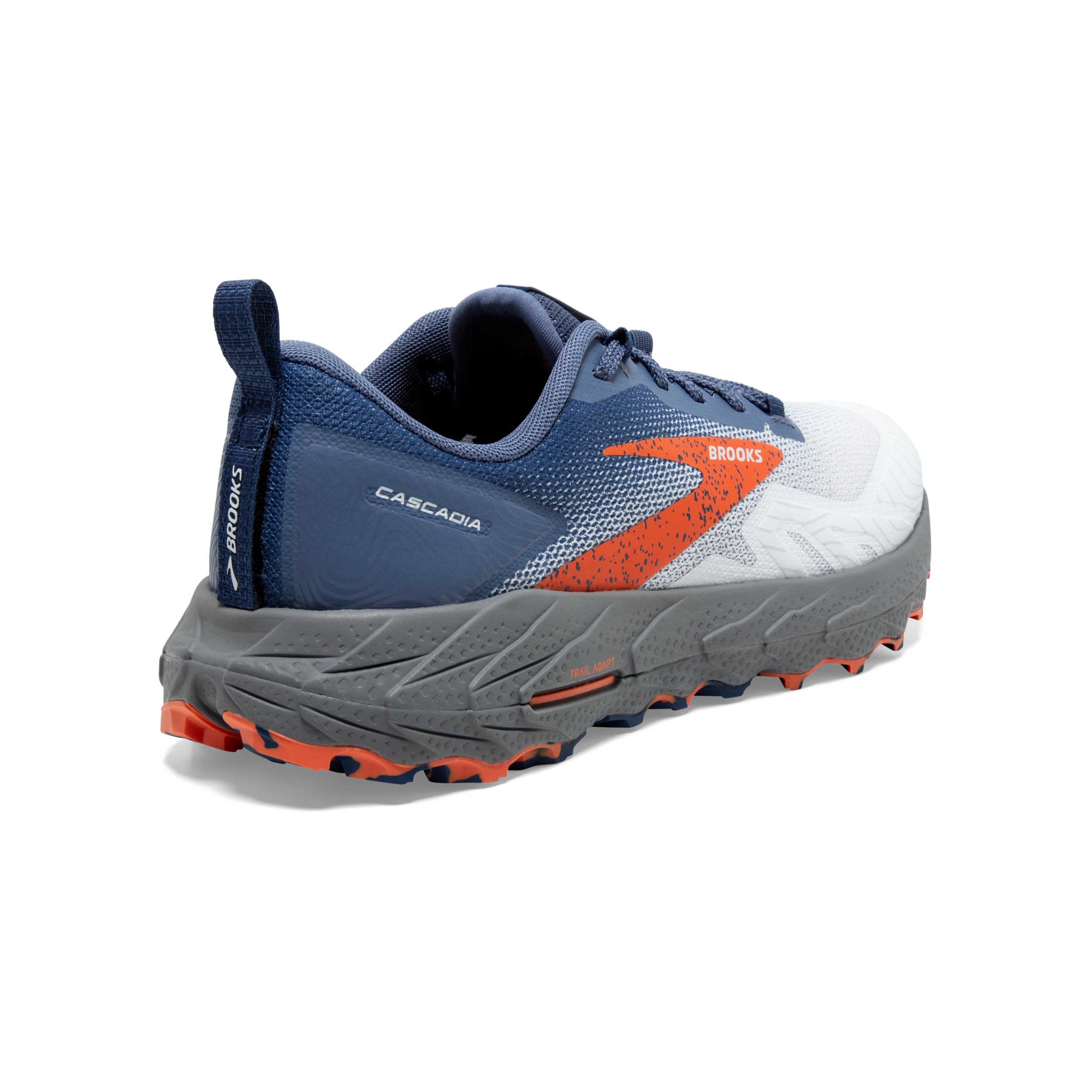 Brooks Cascadia 17 (2E Width) - Blue/Navy/Firecracker (Mens)