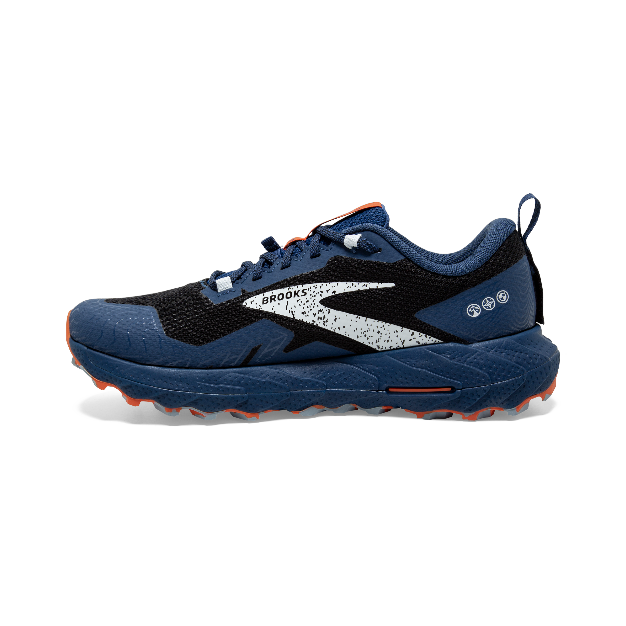 Brooks Cascadia 17 GTX (D Width) - Black/ Black/ Firecracker (Mens)