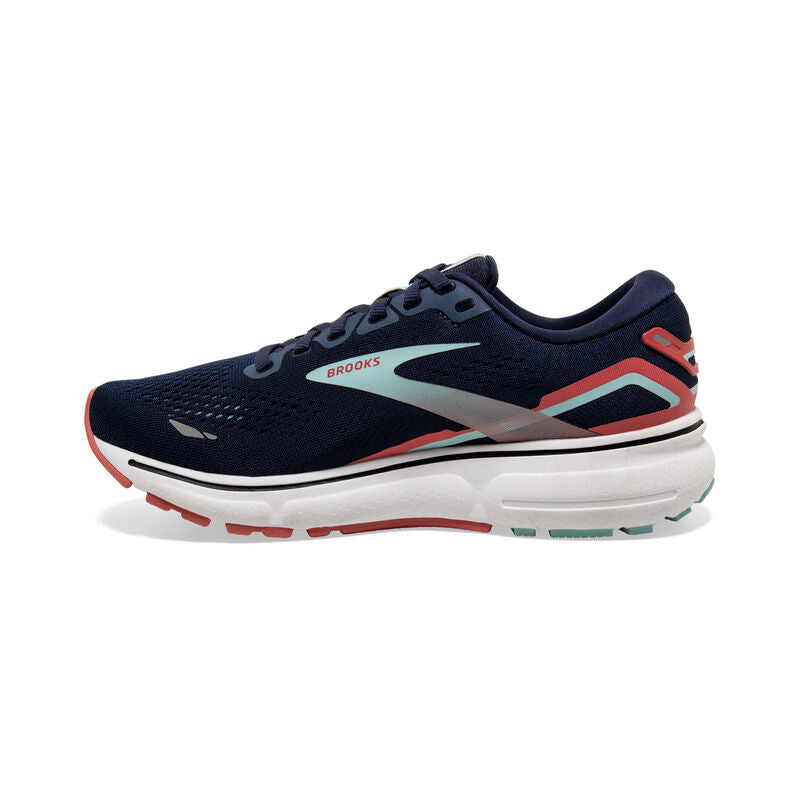 Brooks Ghost 15 (B Width) - Black/Orange/Raspberry (Womens)