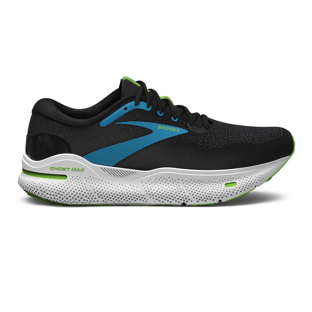 Brooks Ghost Max Negro Azul Verde