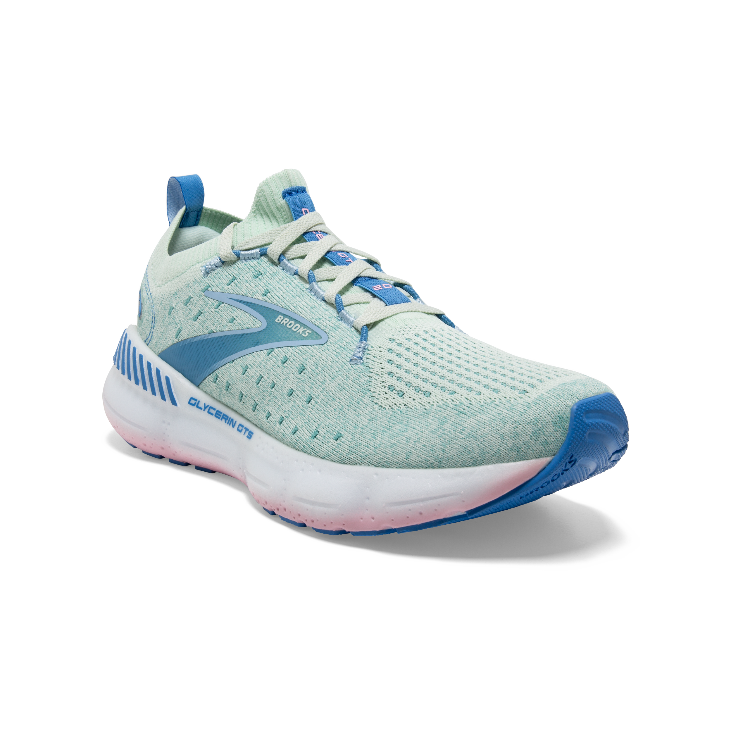 Brooks Glycerin StealthFit GTS 20 (B Width) - Blue Glass/Marina (Womens)