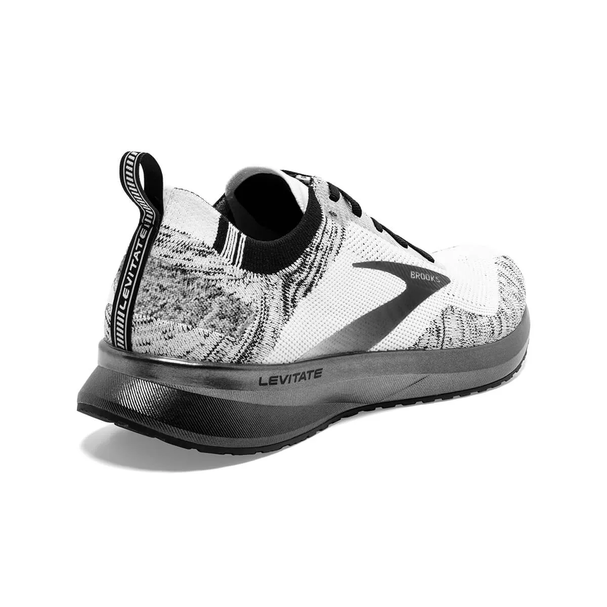 Brooks Levitate Stealthfit GTS 5 Mens | White/black