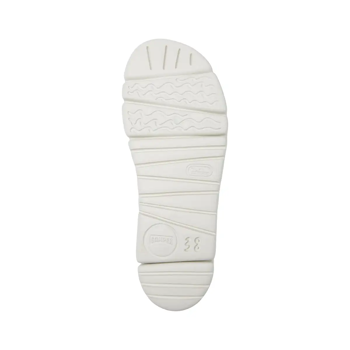 Camper Oruga White and pink leather sandals for women   