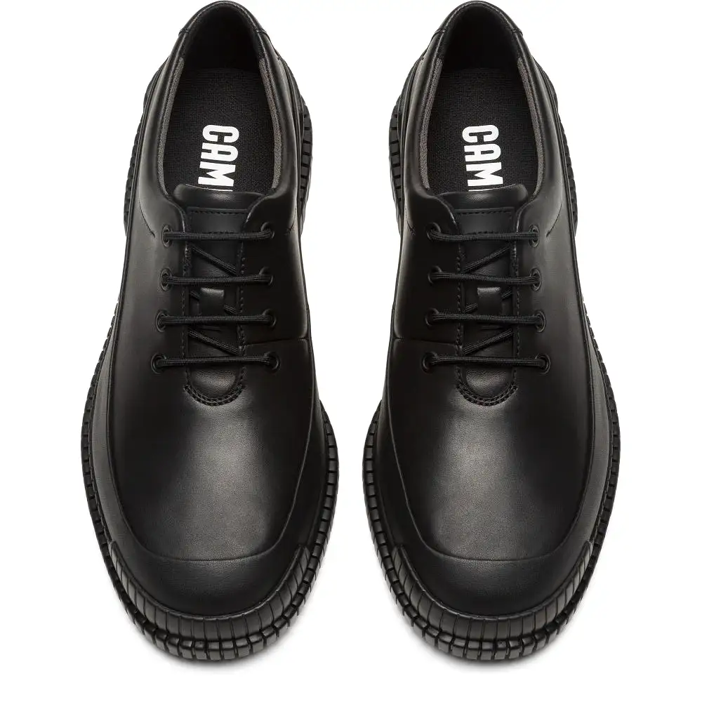    Camper Pix Black leather lace-up shoes