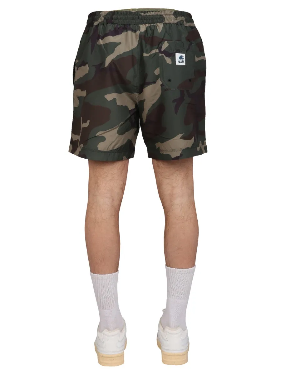 Carhartt WIP Camouflage Printed Swimming Trunks