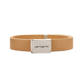 Carhartt WIP Clip Belt Chrome Dusty Hamilton Brown