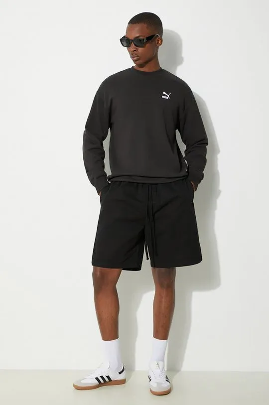 Carhartt WIP cotton shorts Rainer black color I033133.89GD