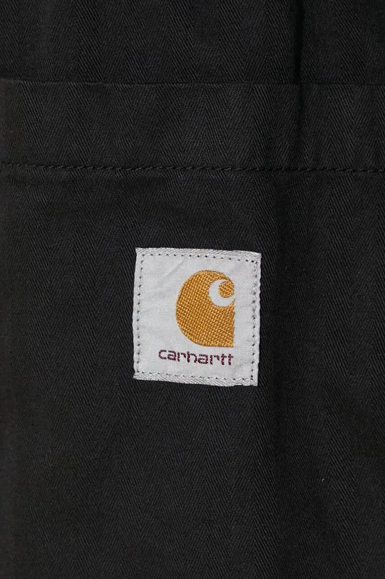 Carhartt WIP cotton shorts Rainer black color I033133.89GD