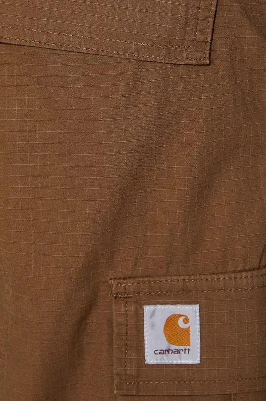 Carhartt WIP cotton shorts Regular Cargo brown color I028246.1ZD02