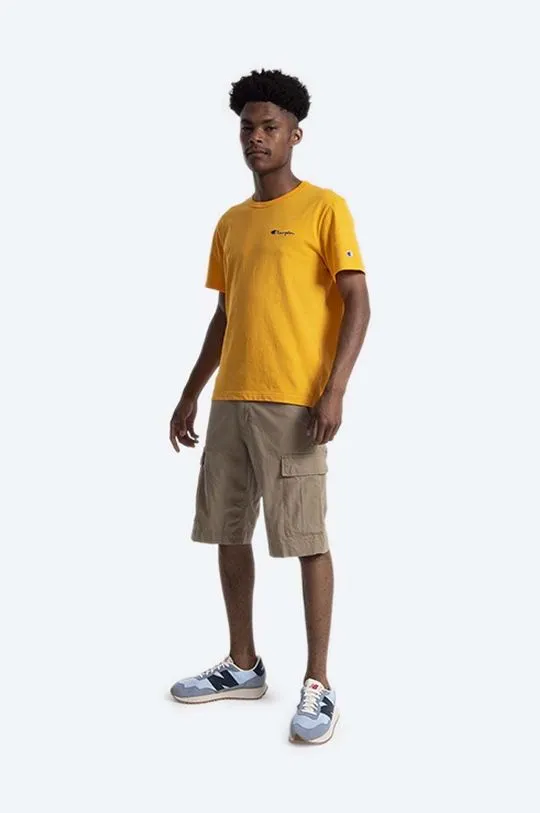 Carhartt WIP cotton shorts Regular Cargo brown color