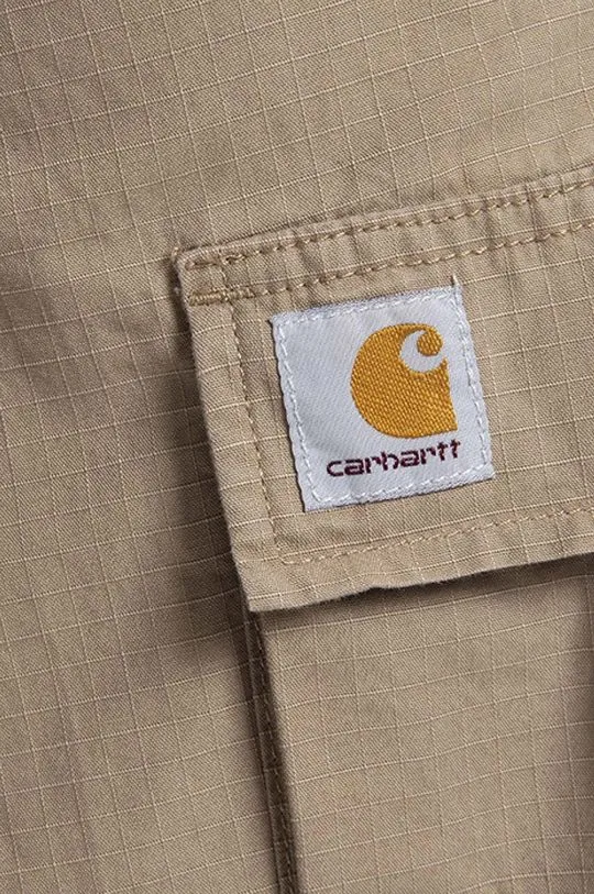 Carhartt WIP cotton shorts Regular Cargo brown color