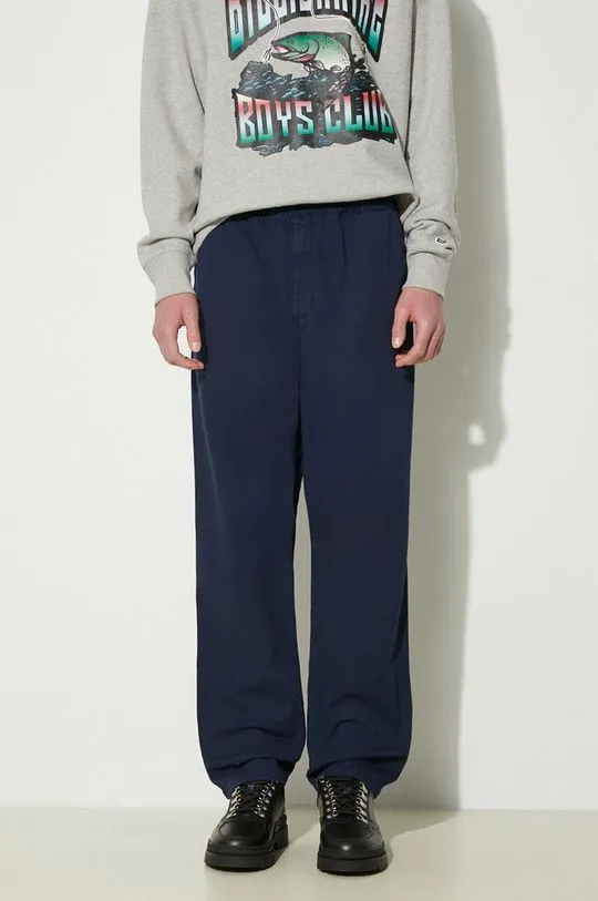 Carhartt WIP cotton trousers Flint Pant navy blue color I029919.29LGD