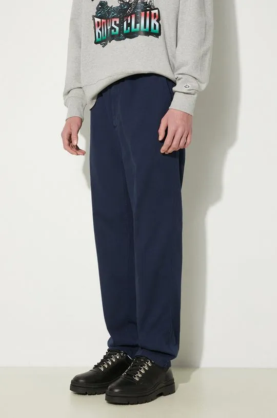 Carhartt WIP cotton trousers Flint Pant navy blue color I029919.29LGD