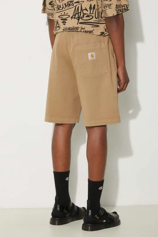 Carhartt WIP shorts Floyde Short men's beige color I033587.8YGD