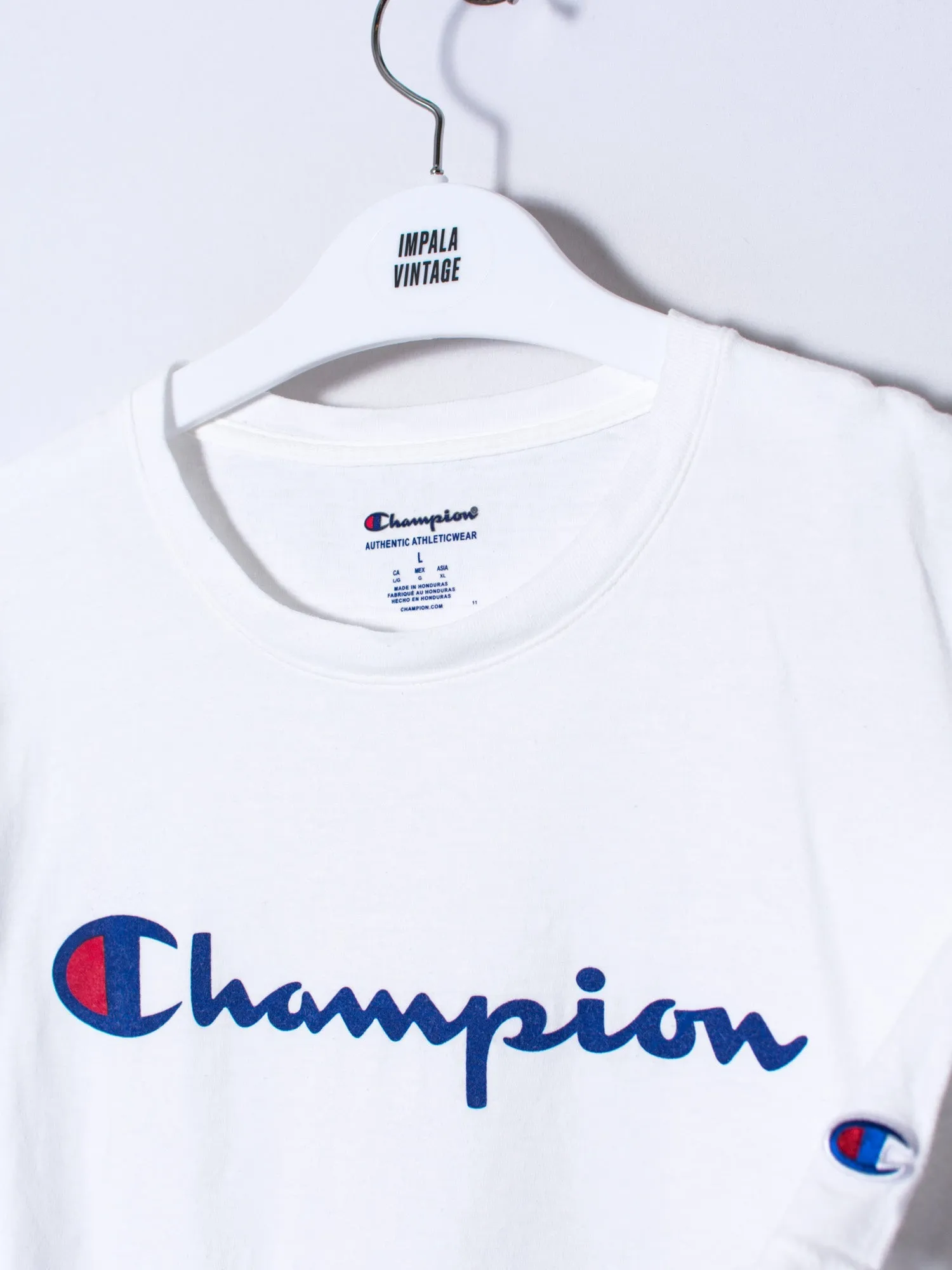 Champion White Cotton Tee