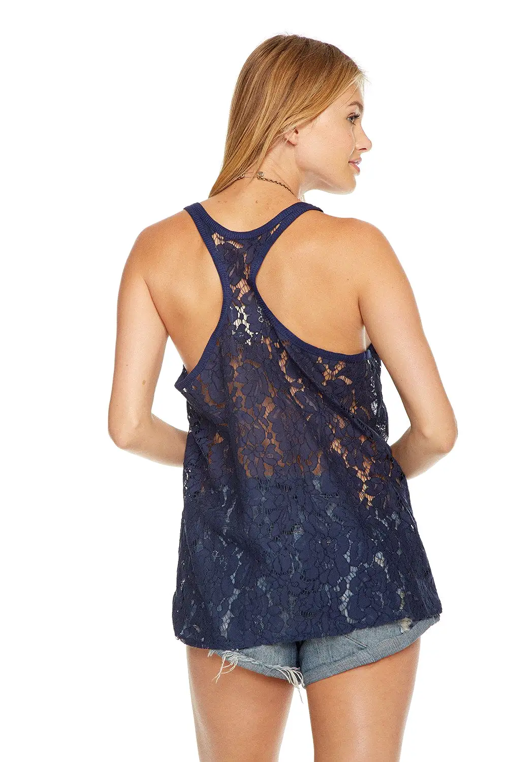 Chaser Lace Racer Back Tank Top