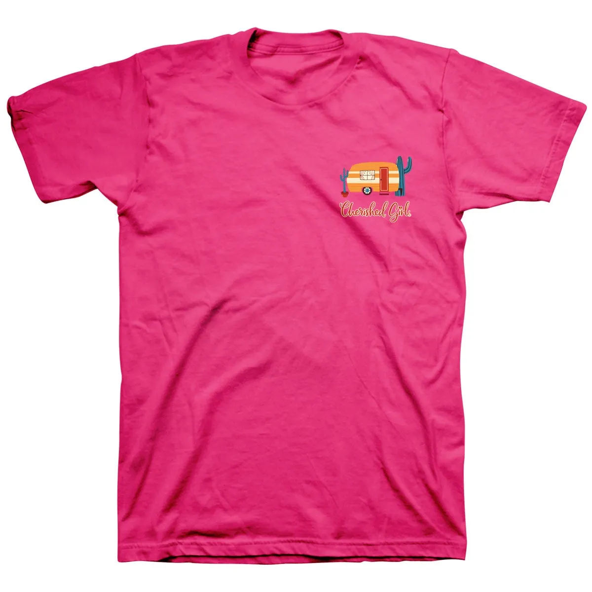 Cherished Girl Just Passing Through Camper Christian T-Shirt