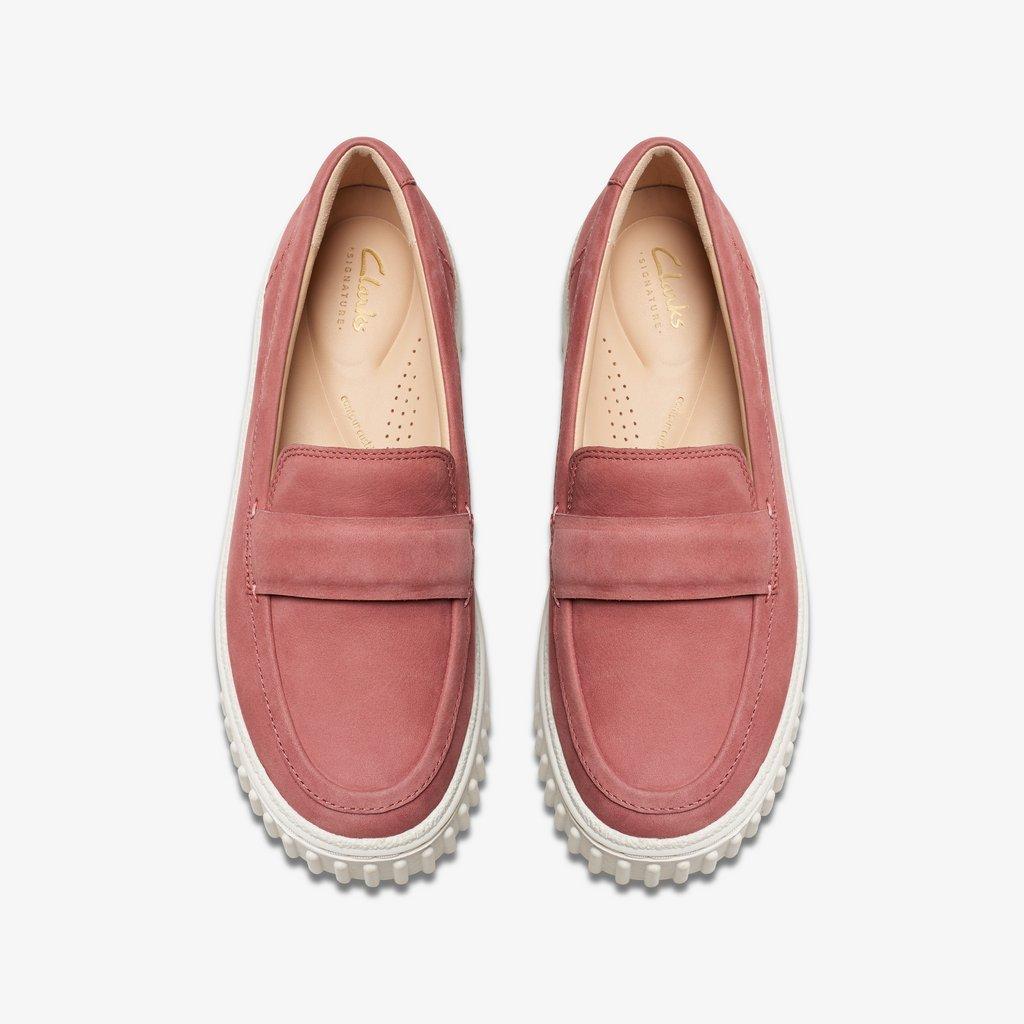 Clarks Mayhill Cove Slip On Shoe- DUSTY ROSE