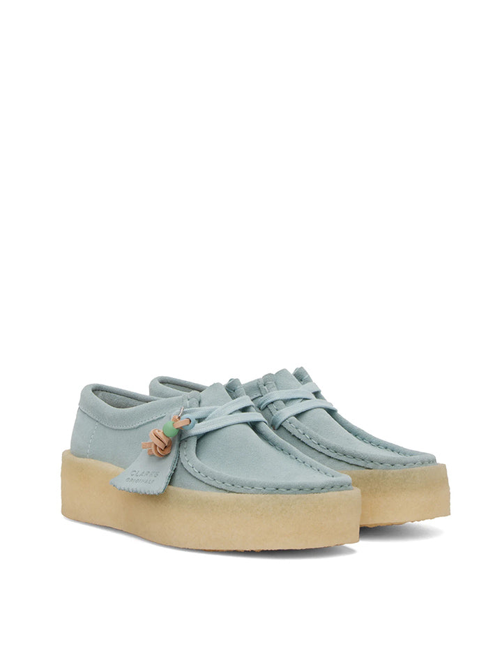 Clarks Originals Womens Wallabee Cup Blue Suede