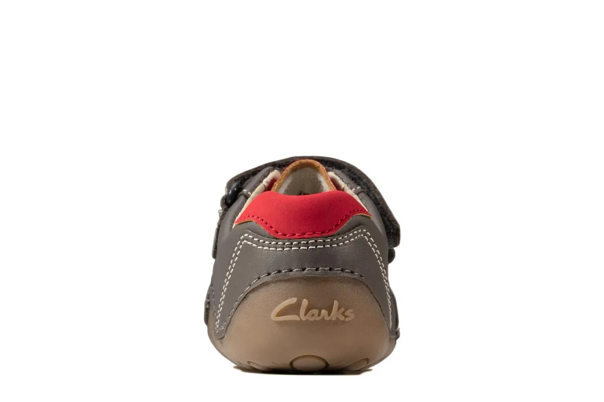 Clarks - Tiny Dusk T 261470047g - G Fit (grey Leather)